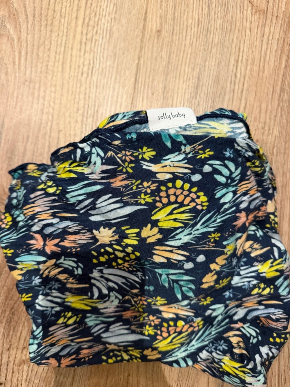 solly baby Navy Floral Print Swaddle